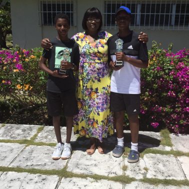 Anthony Burrows & Dentry Mortimer 14s Doubles Winners