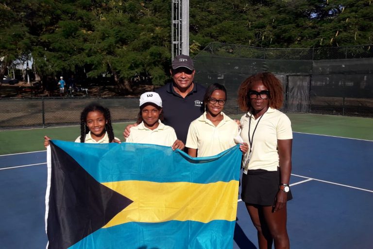 Developmental Officer Goede with Team Bahamas