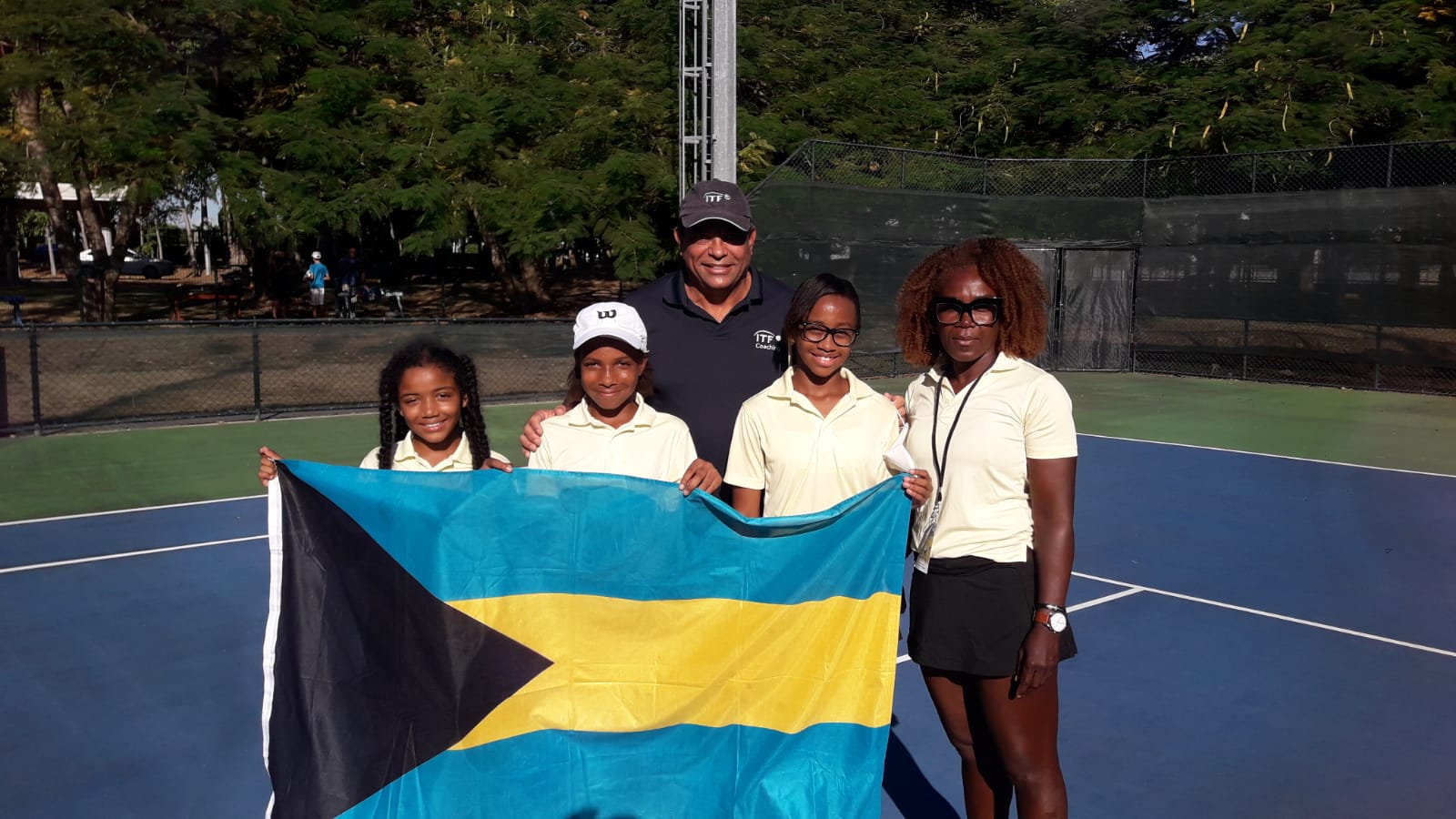 Developmental Officer Goede with Team Bahamas
